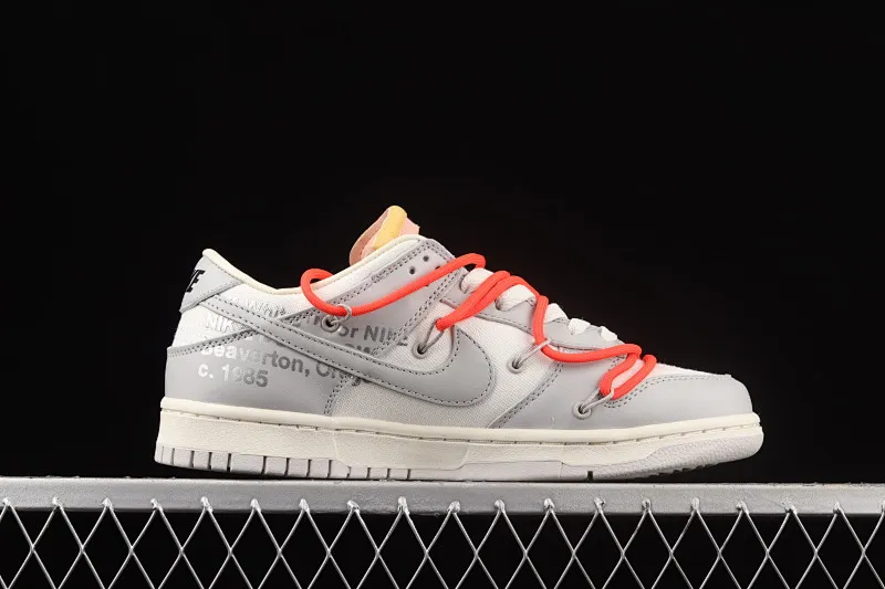 All Categories Nk SB Dunk Series Nk SB Dunk Low Low-top Sneakers Pure Original Version OF x Nk Dunk Low OW Gray Casual Sports Skateboard Shoes DM1602-110
